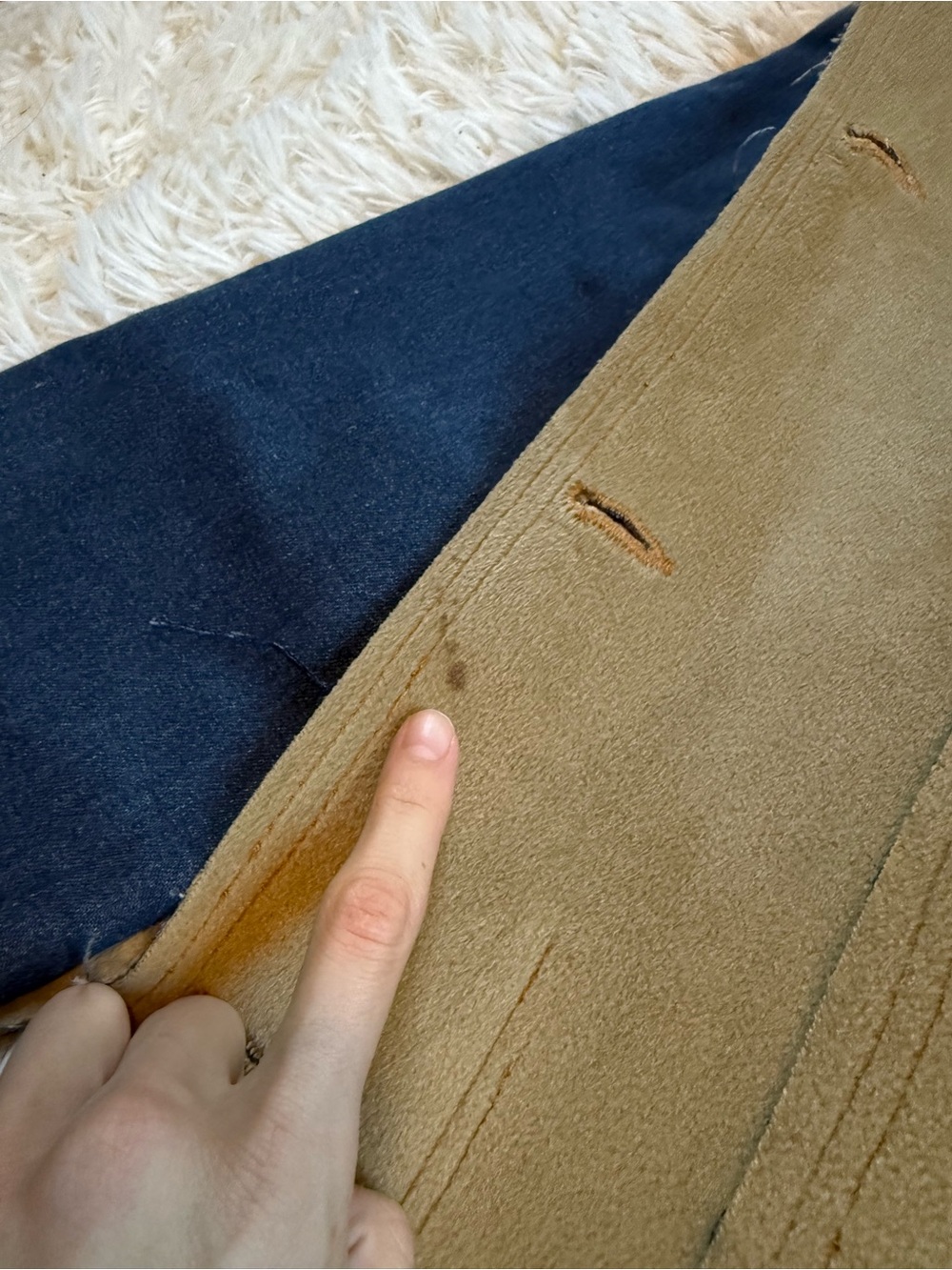 Denim Patchwork Coat - Picture 3 of 9